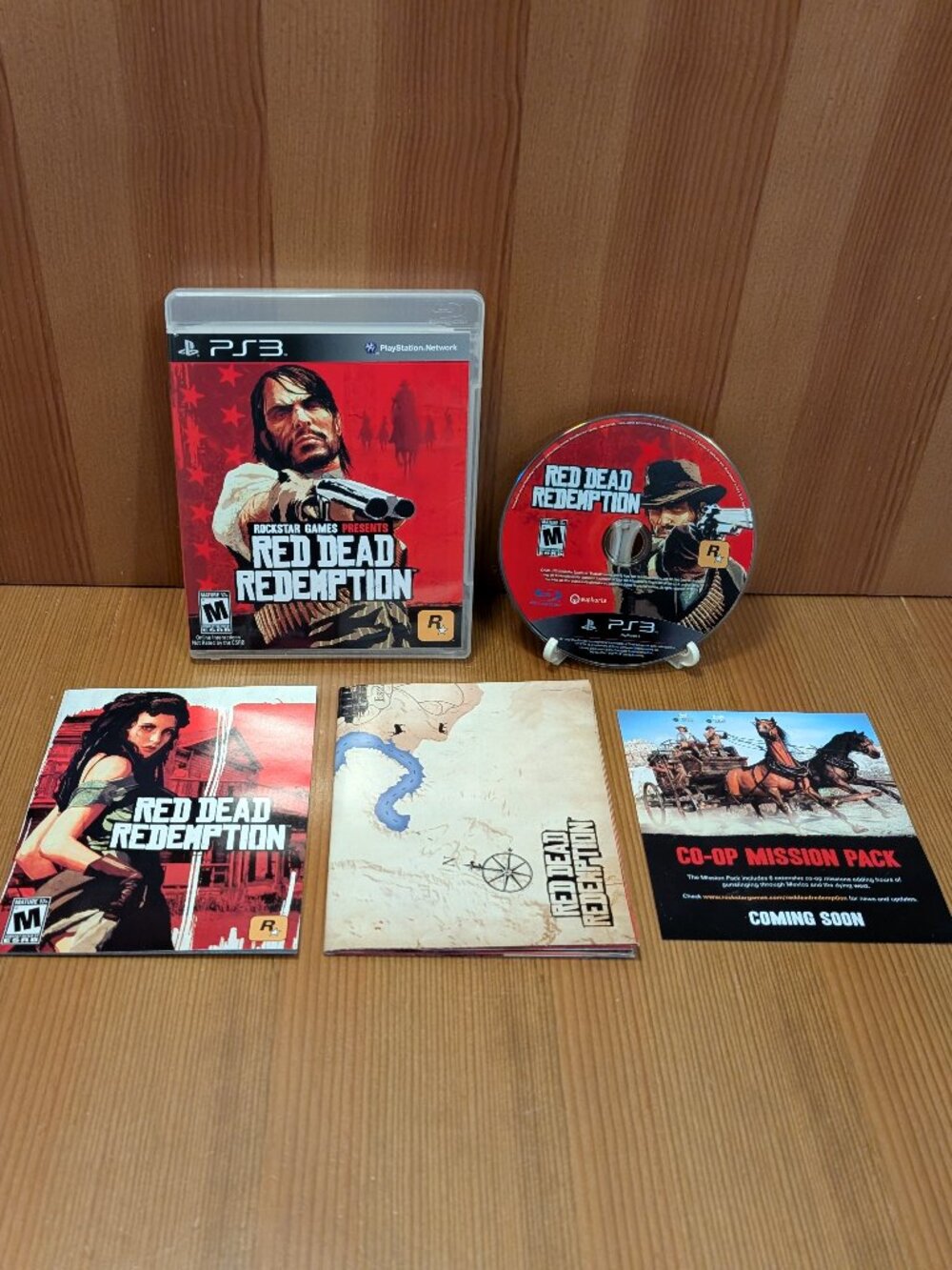 Red Dead Redemption (Sony PlayStation 3, 2010) PS3 CIB w/ Manual Map Clean - EUC
